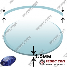 Сапфировое стекло (Сфера 1,5мм) диаметр 30,0мм