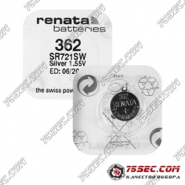 Батарейка Renata 362 \ SR 721 SW (10шт)
