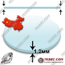 Стекло минеральное (Китай)1.2мм диаметр 31,8мм